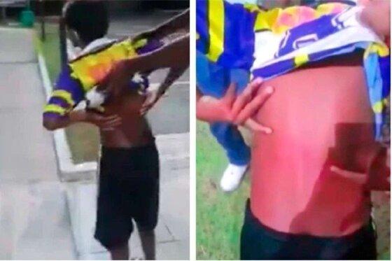 Pessoas que presenciaram a cena ficaram revoltadas e saíram em defesa do menino