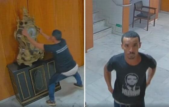 Filmado ao destruir relógio raro do século 17 no Palácio do Planalto é de Goiás, diz polícia 