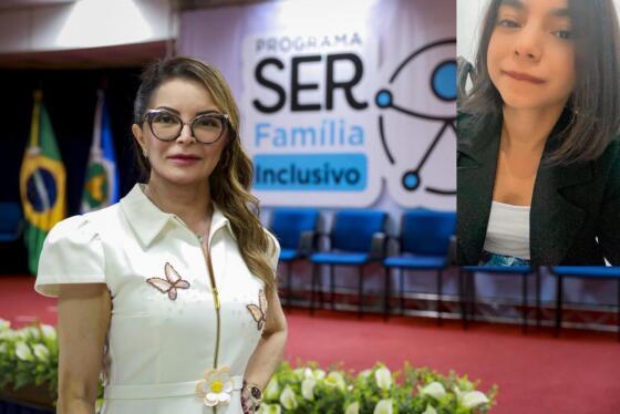 Primeira-dama de MT, Virginia Mendes e a professora Giulyane Santana