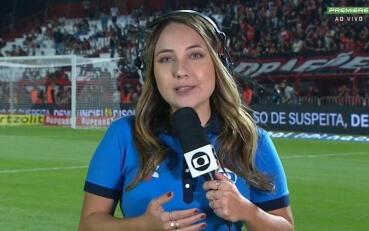 Repórter da Globo deixa coletiva após presidente do Atlético-GO fazer comentário machista