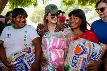 Virginia Mendes leva solidariedade e respeito às comunidades indígenas